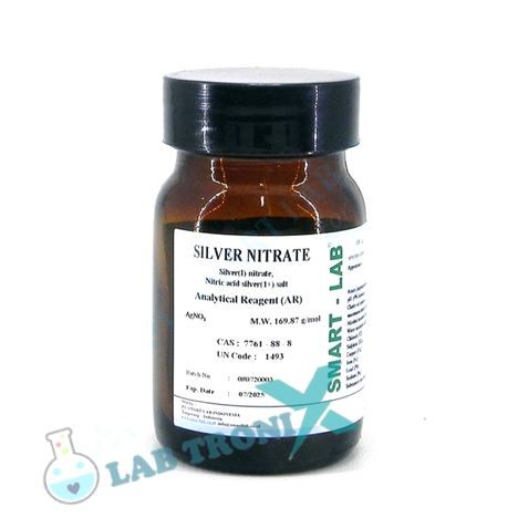 JTTOP" SILVER NITRATE / AGNO3 / PERAK NITRAT (25 GRAM) - TEST CHLORIDE PA