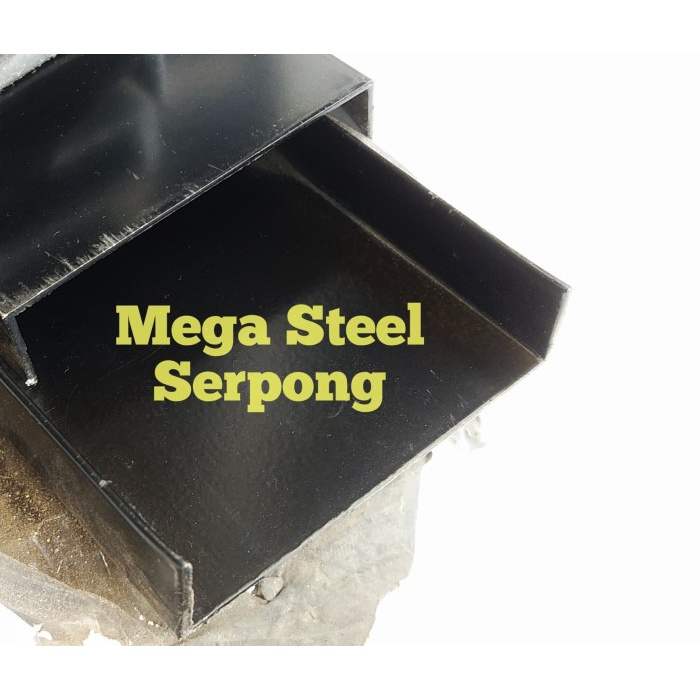 Top List U Alumunium uk 1.2 cm x 5 cm x 1.2 cm, Panjang 119.5 cm