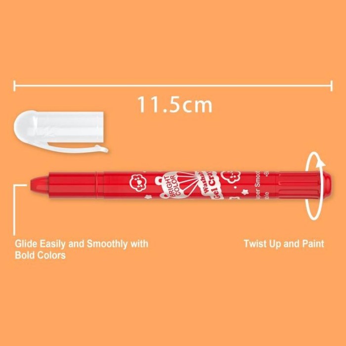 

Premium Crayon Graps 48 Warna Mata Sedang Water Soluble Crayon Krayon Lembut Krayon & Pastel