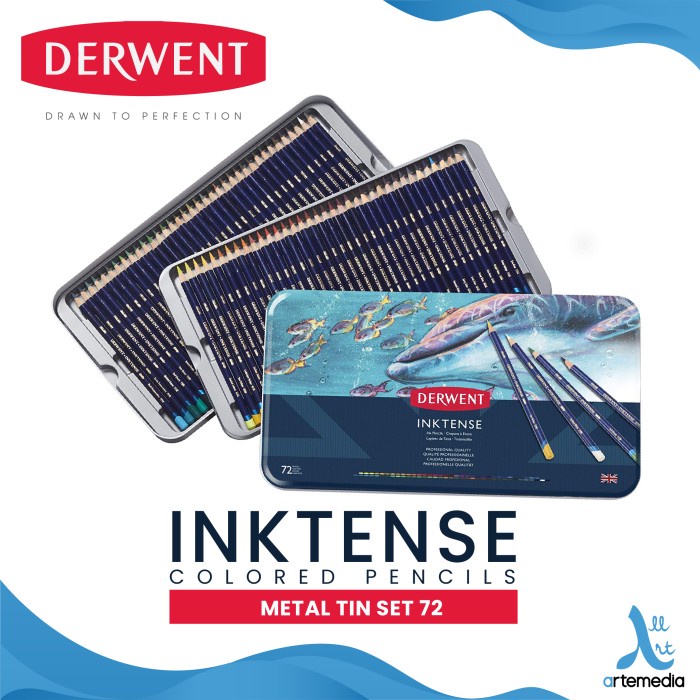 

Pensil Warna Derwent Inktense 72 Pencil Color Metal Tin Set