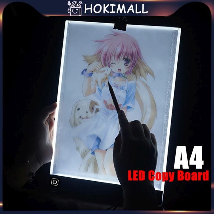 

A4 Copy Board Ultra Slim Led Drawing Tracing Board Cahaya Dapat Diatur