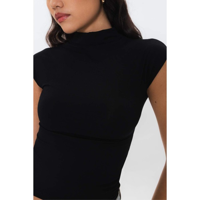 Good Quality High Neck Cap Sleeve T-Shirt Arus The Brand