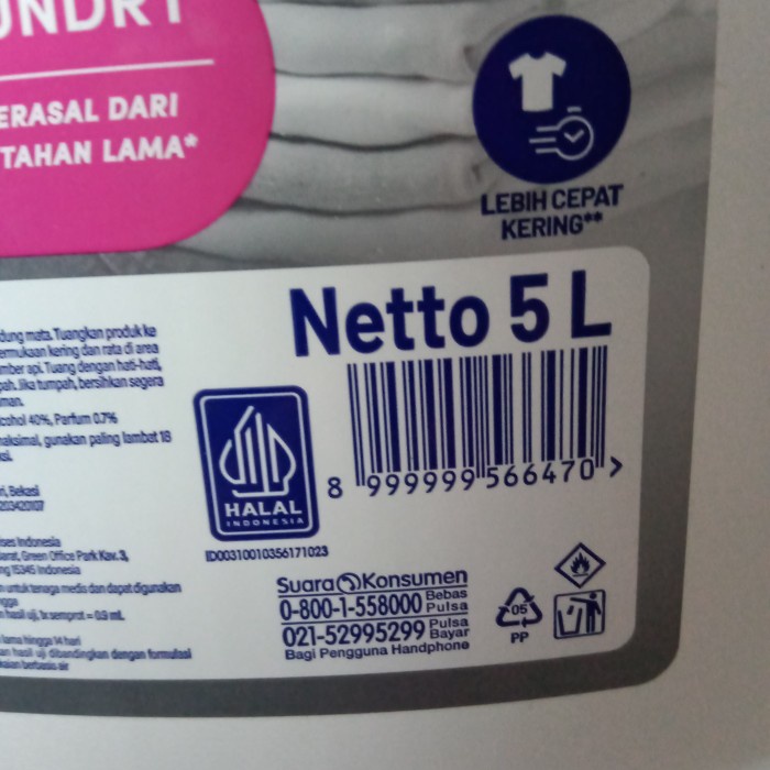 Molto Parfume Spray Professional Purple Delight Laundry 5L