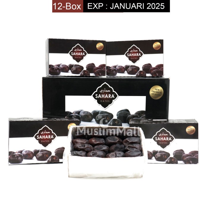

12 Box Kurma Anggur Madu BAM SAHARA Premium Quality Mazafati Dates