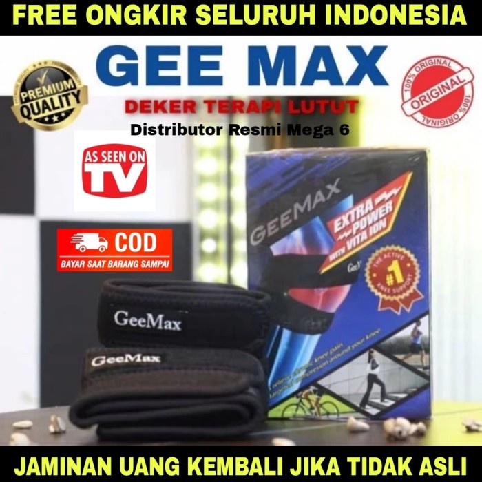 PROMO GEE MAX KNEE DEKER GEEMAX ALAT TERAPI PELINDUNG LUTUT ORIGINAL