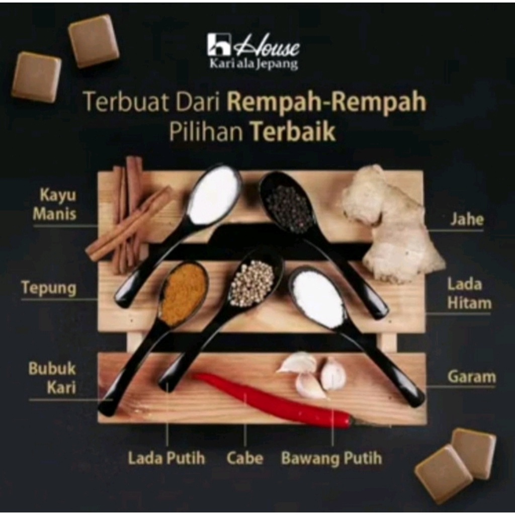 

HJE House Japan Curry Original 300gr Halal Bumbu Kari Ala Jepang 16 Porsi