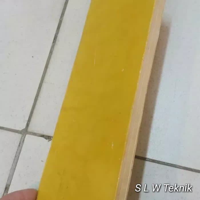 Resin Kuning 10mm 60mm x160mm / Epoxy Fiber Glass Sheet ( G11 )