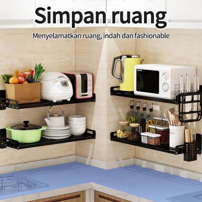 GRATIS ONGKIR Rak Microwave Rak Dapur Dinding Rak Bumbu Gantung Yang Oven Rak Kitchen Rack Tempat