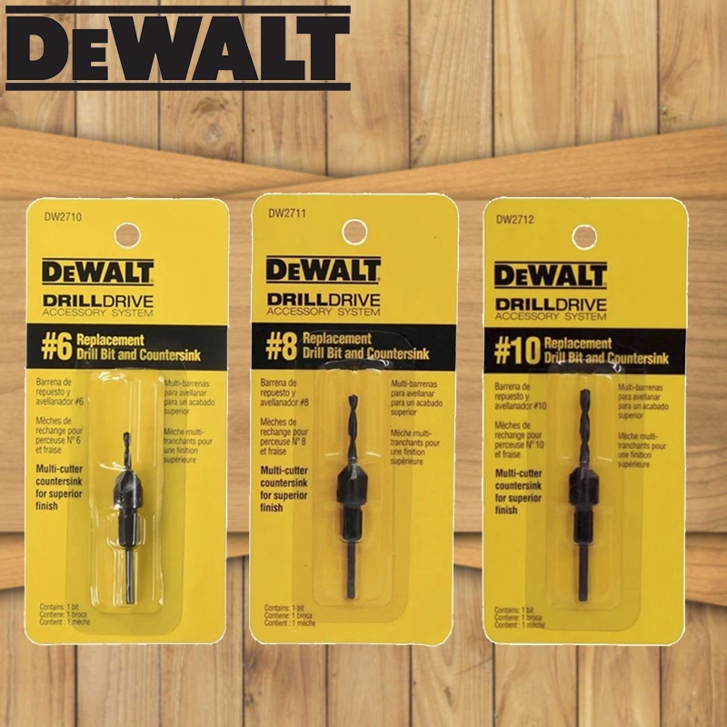 DEWALT DW2710 DW2711 DW2712 #6#8#10 Replacement Countersink Wood Drill Bits Set For DW2700 DW2701 DW