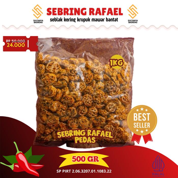 

500gr Seblak kering rafael raja ngemil seblak bantet krupuk mawar Krupuk