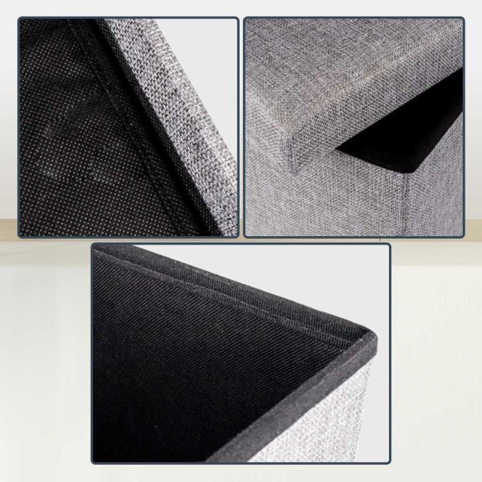 Extra Besar Storage Stool Sofa Lipat Box Container Kotak Penyimpanan