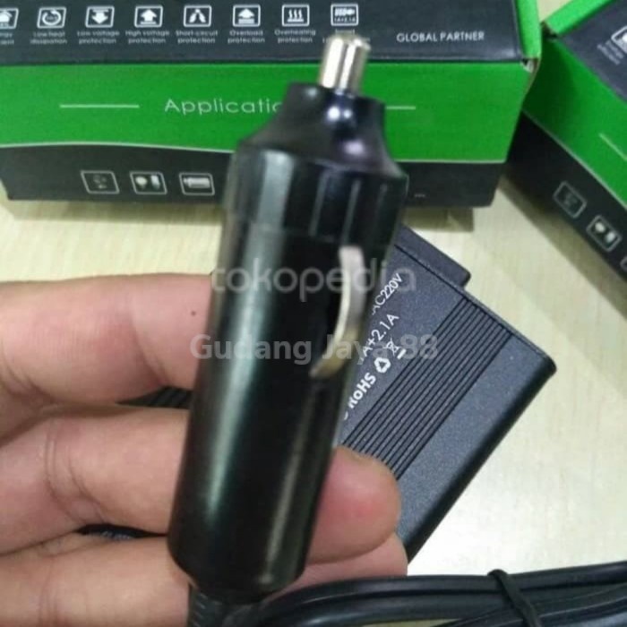 Spesial Power Inverter Charger Mobil Hp Laptop 2 Usb 150 Watt