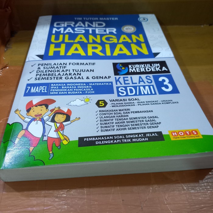 

Buku Original Grand Master Ulangan Harian Sd Mi Kelas 3 Kurikulum Merdeka Tim Tutor Master Best