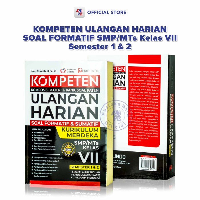 

Kompeten Ulangan Harian Soal Formatif Dan Sumatif Smp/Mts Kelas 7 8 9 / Ar-Ruzz Media - Arm