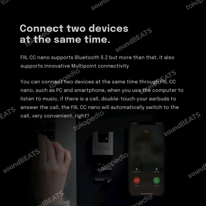 Fiil CC2 ENC Se In Ear TWS Earphone Earbud Bluetooth 5.2 Game Harga MurahBebas