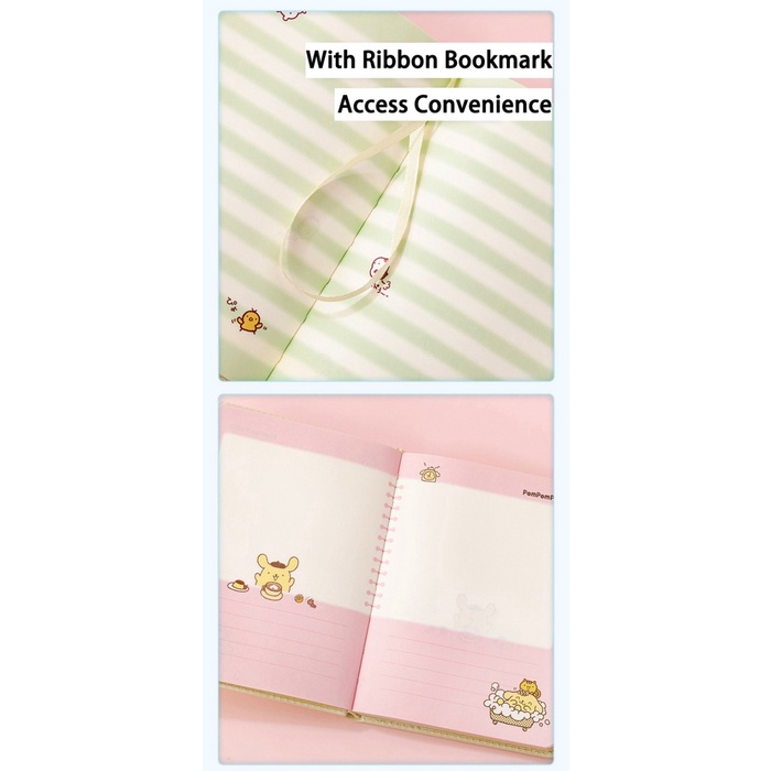 

Buku Diary Free Squishy Binder Jurnal Planner Anak Notebook Memo Korea