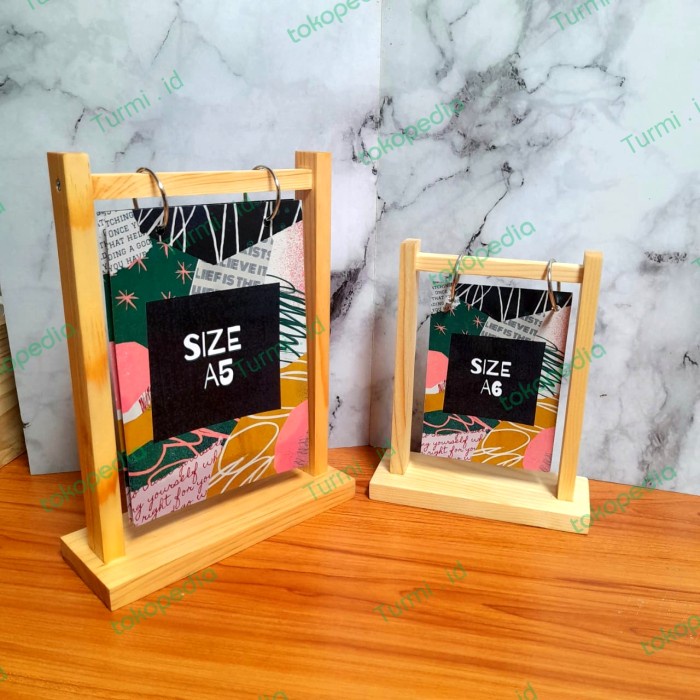 

[tmr] - Tempat Menu Holder Menu / Nomor meja / stand menu kayu