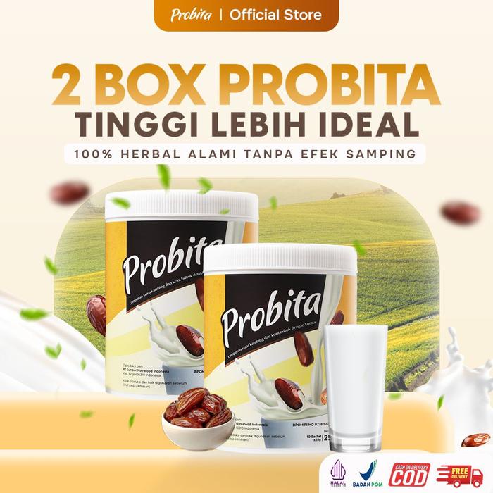 

[Paket Hemat 2 Box] Probita Susu Kurma Kambing Etawa dan Kurma Ajwa Manis Premium - Minuman Dairy
