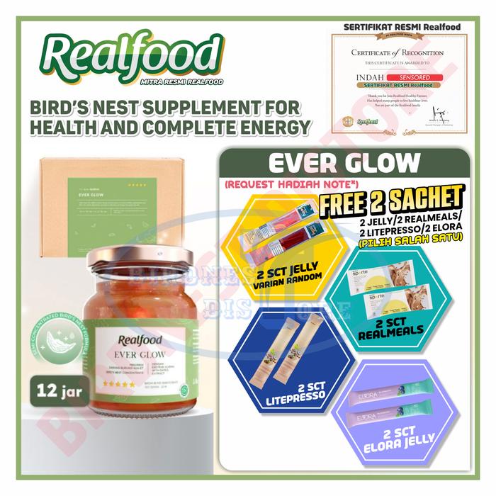 

Realfood Ever Glow Extra Kurma Isi 12 Jar Minuman Sarang Walet