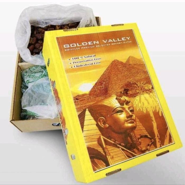 

Kurma Mesir Golden Valley Original / Kurma Golden Valley 10 kg Camilan Kering