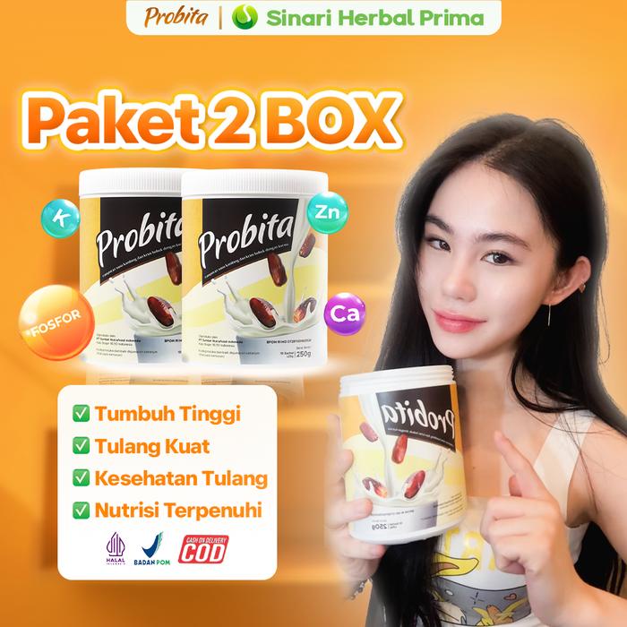 

Probita Susu Kurma Etawa & Kurma Ajwa Premium - Tinggi Kalsium, Bantu Tinggi Badan & Kesehatan