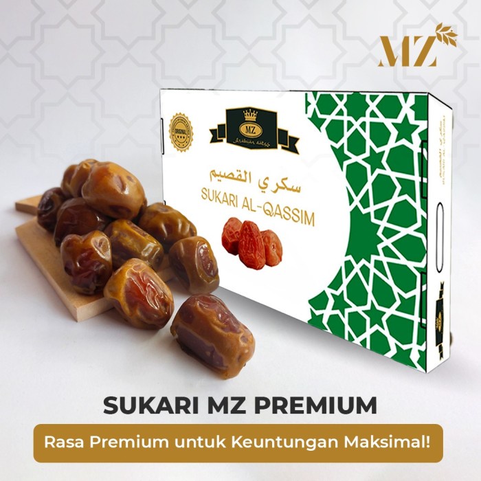 

Kurma Sukari Dus 3 kg Premium MZ - Rasa Mewah, lembut, manis alami 100% tidak benyek dates qurma