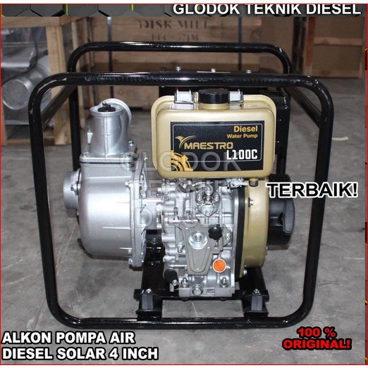 PRODUK TERBATAS MAESTRO L100C Mesin Pompa Alkon Diesel Solar 4" Inch Waterpump Sedot Hisap Air Sawah