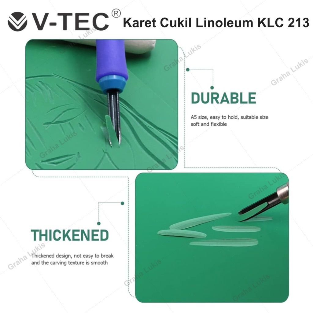 

iK! Karet Lino Cutter A3 / A4 / A5 / V-tec Karet Cukil Linoleum KLC 213