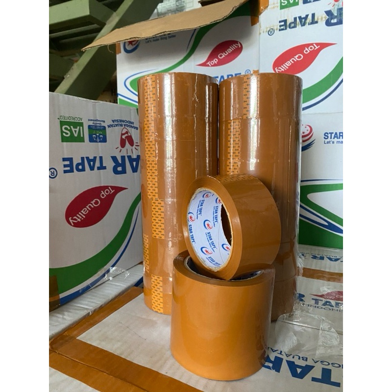 

iK! Lakban (per 6 pcs/SLOP) 100 Yard x 45 mm ECO Star Tape
