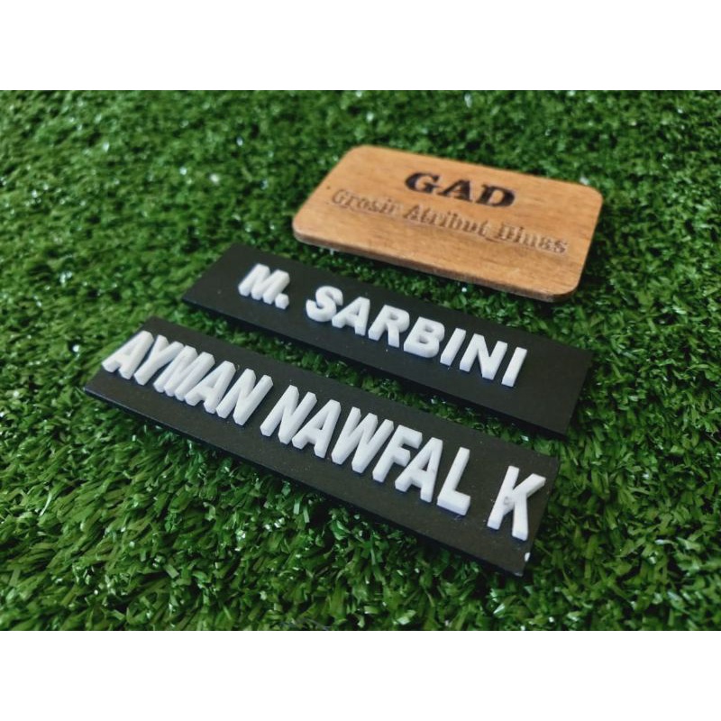 

iK! Name Tag Text Timbul Papan Nama id Card
