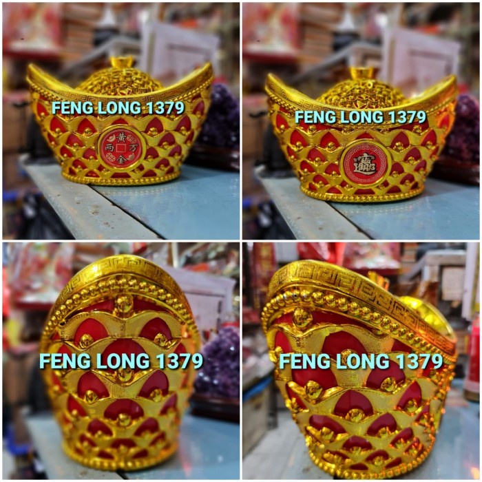 

Promo Tempat Permen Yuan Bao / Yen Pao Naga Hong / Long Feng Emas Kecil Ready