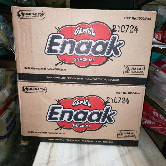 

Ready Mie Gemez Enaak 1Dus [80Pcs] Halal Exp Juni 2025