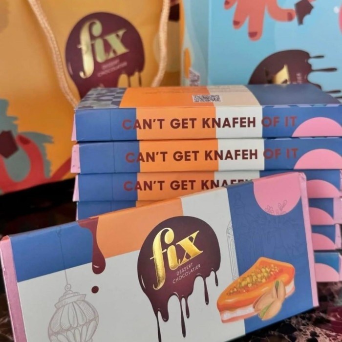 

Promo Fix Dessert Choclate Chocolaiter Dubai (Knafeh-Piscathio) Barang Baru Ready