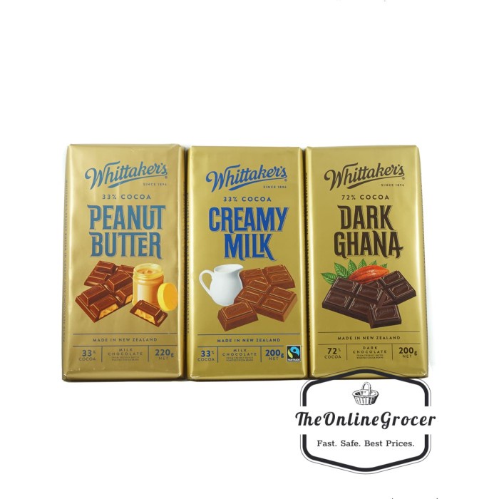 

Diskon Whittakers Block Chocolate/Coklat Batang 200G Ready