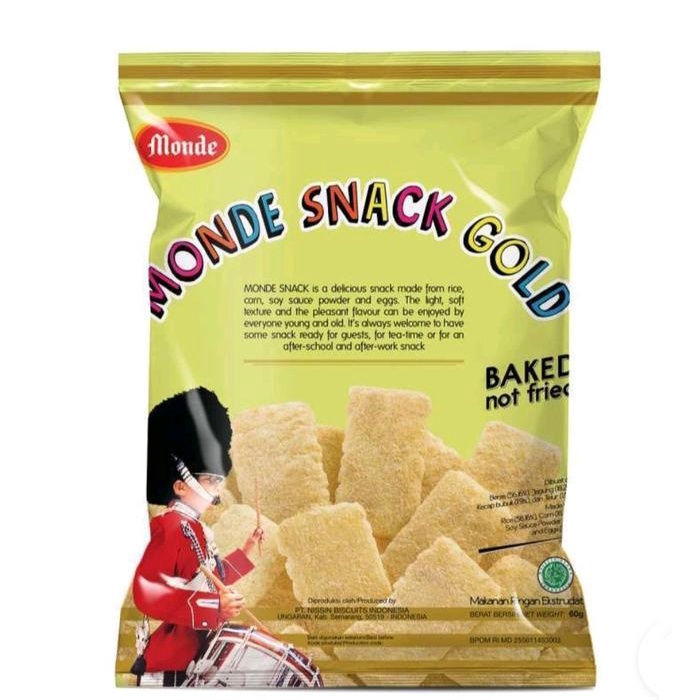 

Ready Monde Snack Gold 60Gr 10Bungkus Exp Des 2025