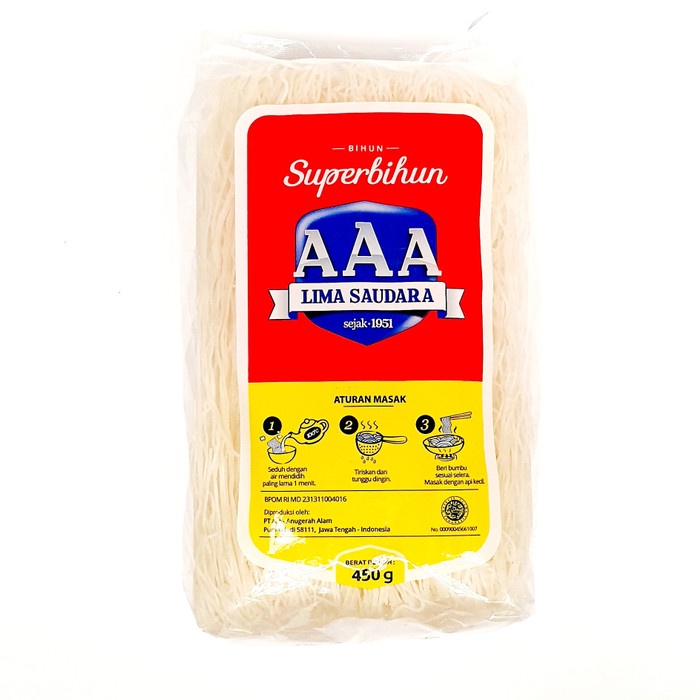 

Ready Super Bihun Aaa Lima Bersaudara - 450Gr