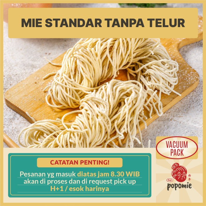 

Ready Vacuum Pack Mie Mentah Bisa Untuk Vegetarian Tanpa Telur Bakmi Vegan