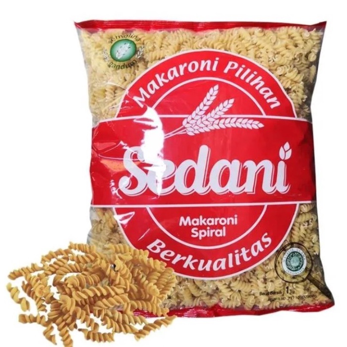 

Ready Sedani Makroni Spiral 1 Kg Macaroni Rebus Schotel Ulir Sop Kuah