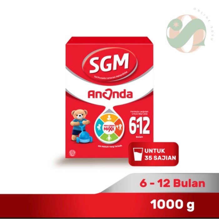 SGM ANANDA 2 - Susu Formula Bayi 6-12 Bulan - 1000 gram