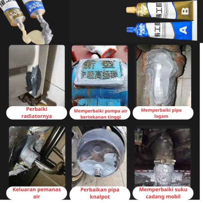 

SALE TERBARU LEM BESI SOLDER AB, LEM TAHAN PANAS SUPER KUAT, LEM LOGAM ANTI BOCOR READYY