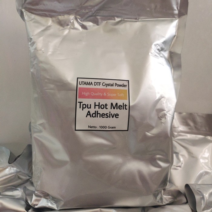 

SALE TERBARU TPU HOT MELT ADHESIVE CRYSTAL POWDER DTF / LEM BUBUK PET FILM 1 KG READYY