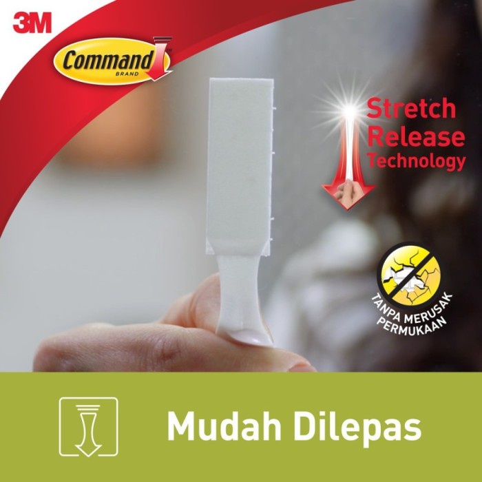 

SALE PROMO 3M COMMAND SMALL PICTURE HANGING STRIPS 17205 GANTUNGAN BINGKAI FOTO READYY