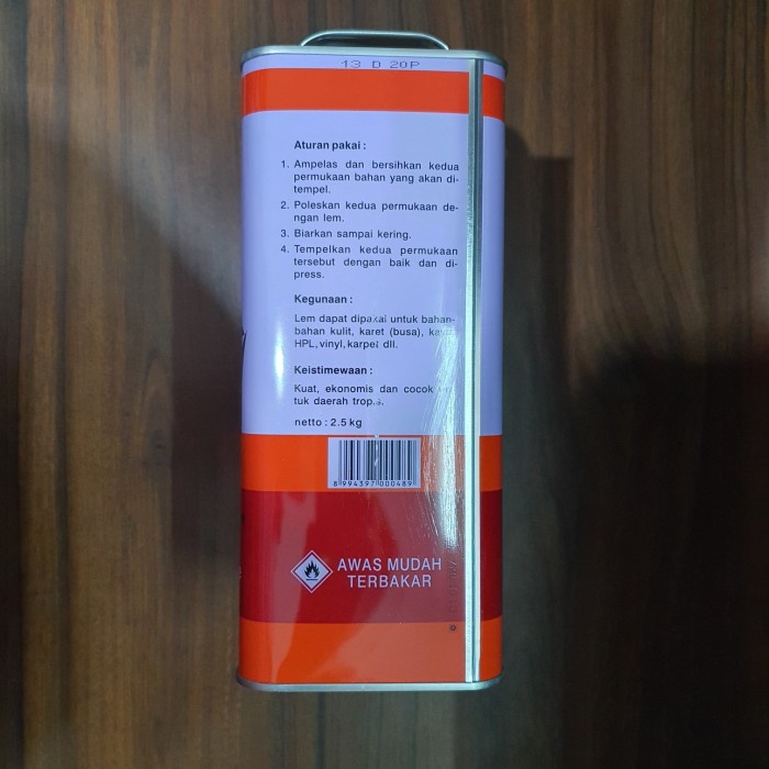 

SALE TERHOTT LEM FOX KUNING 2,5 2.5 KG SOLVENTBASE LEM KARPET KARET KULIT KAYU HPL READYY