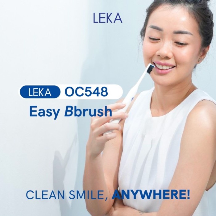 LEKA OC548 Easy Bbrush - Electric Tootrush Sikat Gi Elektrik Sonic
