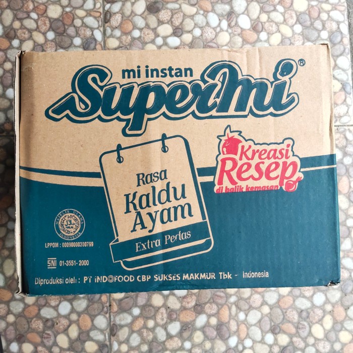 Ready Supermi Mie Instan Rasa Kaldu Ayam Extra Pedas 40Bks