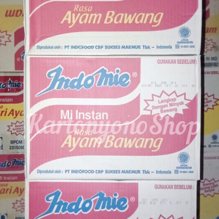 

Ready Indomie Mie Kuah Rasa Ayam Bawang Per Dus Isi 40Bks