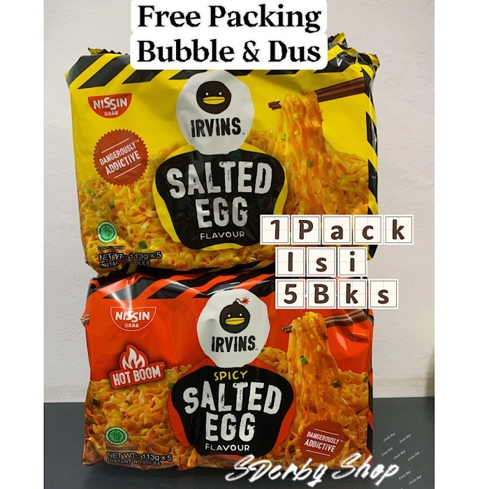 Ready Irvins Salted Egg Instant Noodles Indomie Irvin Telur Asin Halal