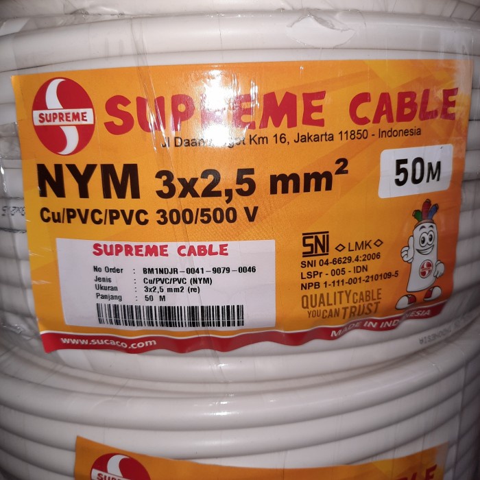 kabel nym 3x2,5 supreme @50meter