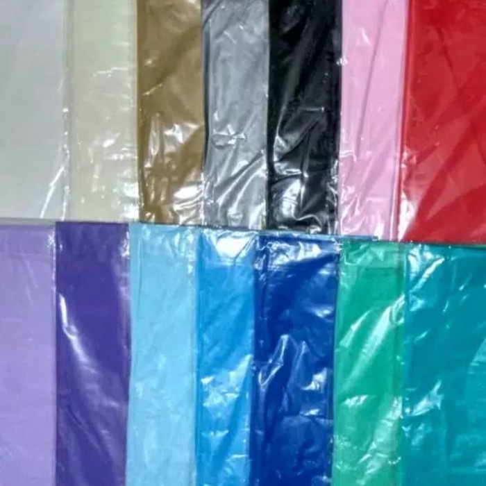 JTTOP" TAPLAK MEJA PLASTIK POLOS / PLASTIC TABLE COVER POLOS