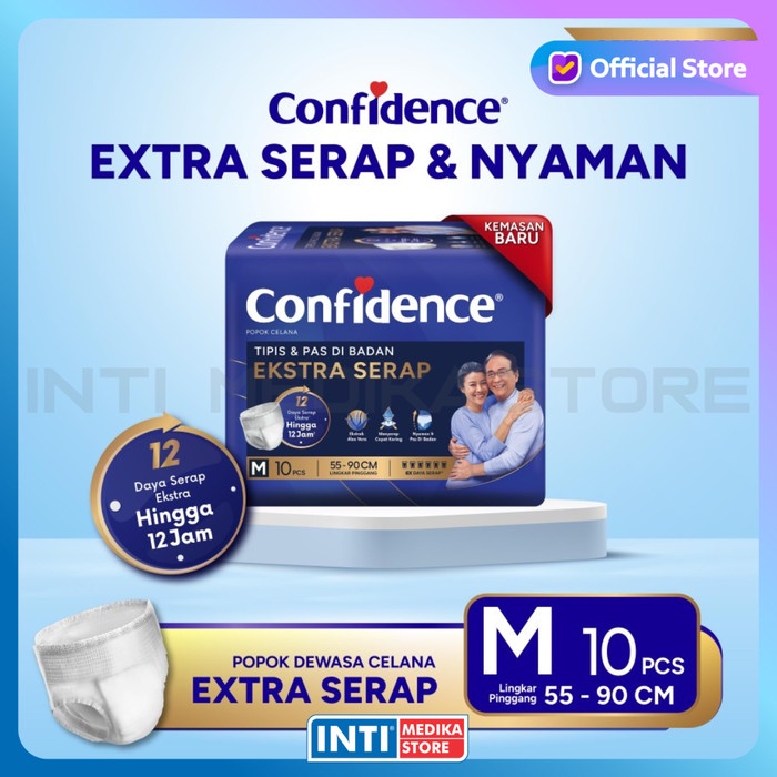 Ready CONFIDENCE - Adult Diapers Pants EXTRA SERAP Popok Dewasa Celana
